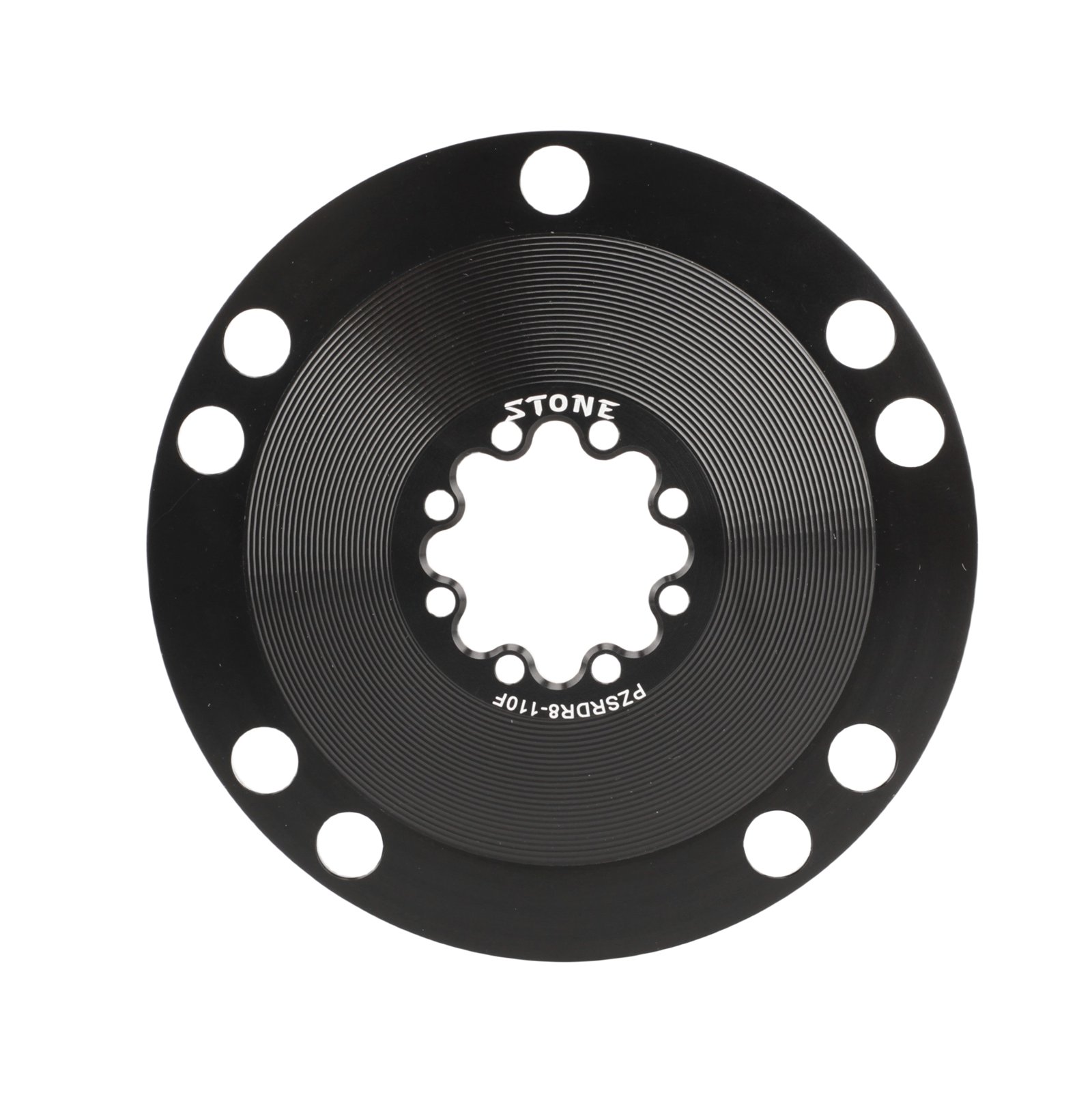 thumbnail image 2 of STONE Direct Mount Chainring For SRAM AXS Road/Gravel - 12 Speed 8 Bolt - Black Aluminum 2 of 3