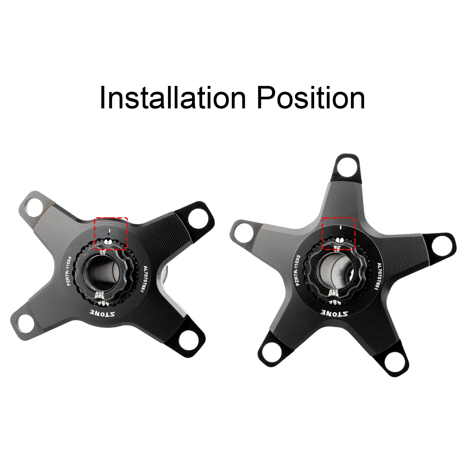 Stone Chainring for Rotor To 110BCD Adapter Spider Converter