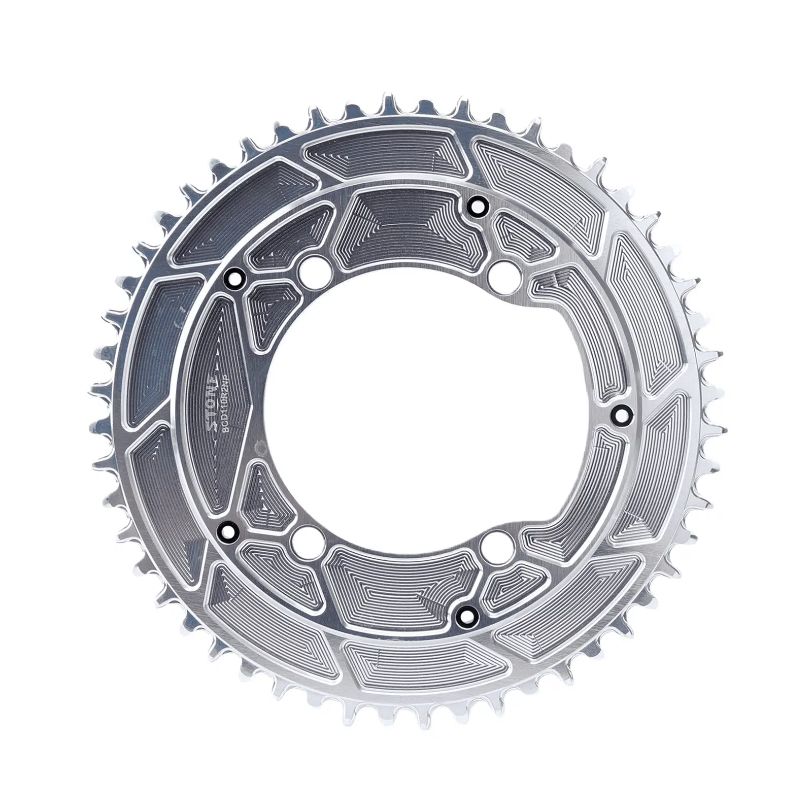 Stone Round AERO Colorful Chainring Inward 4mm Offset 110BCD 1x