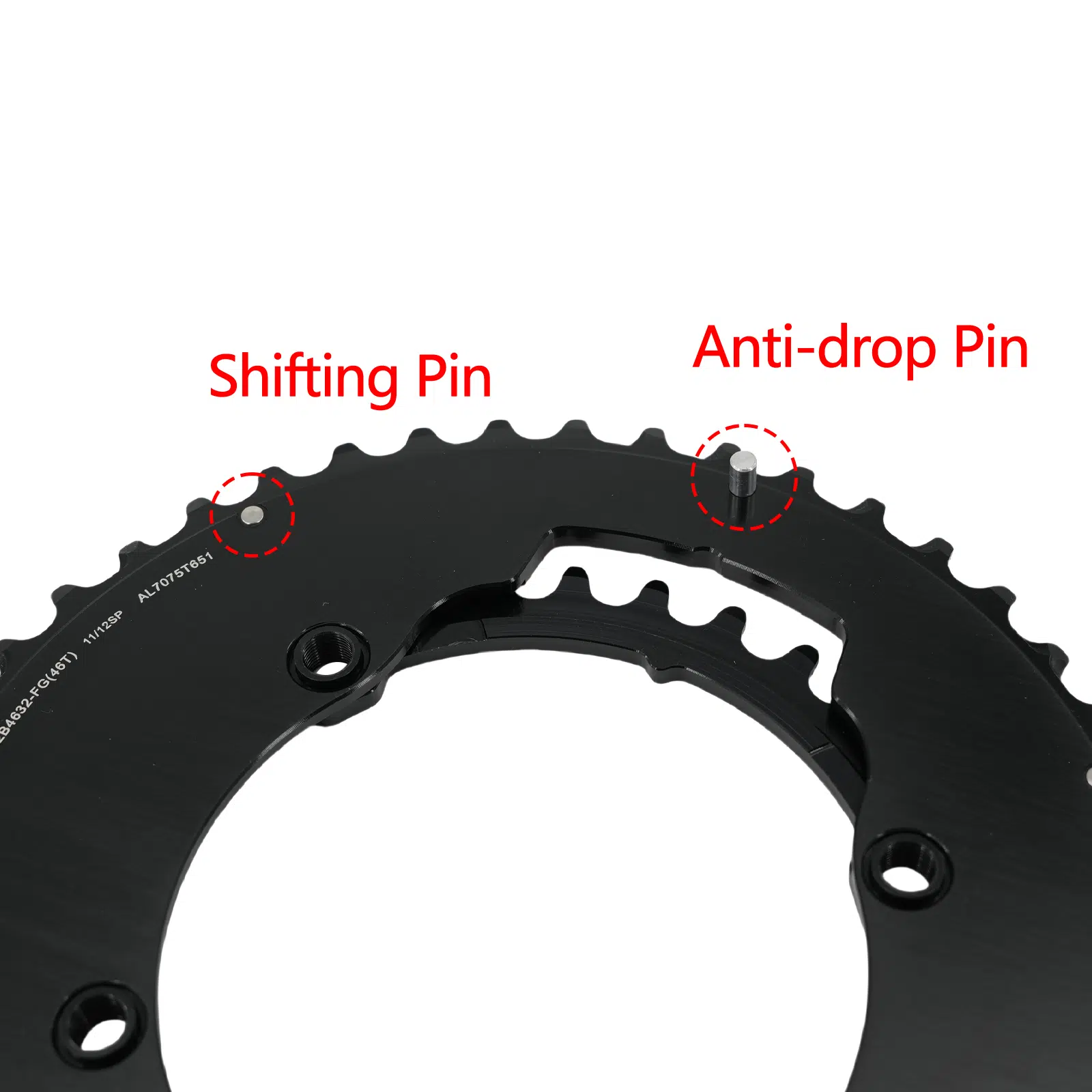 Stone 110bcd Round Double Chainring Aero for Shimano 105 R7100 UT R8100 DA R9200 Di2 Road Bike 58 55 52 36T 53 39 54 40 50 34 48 46