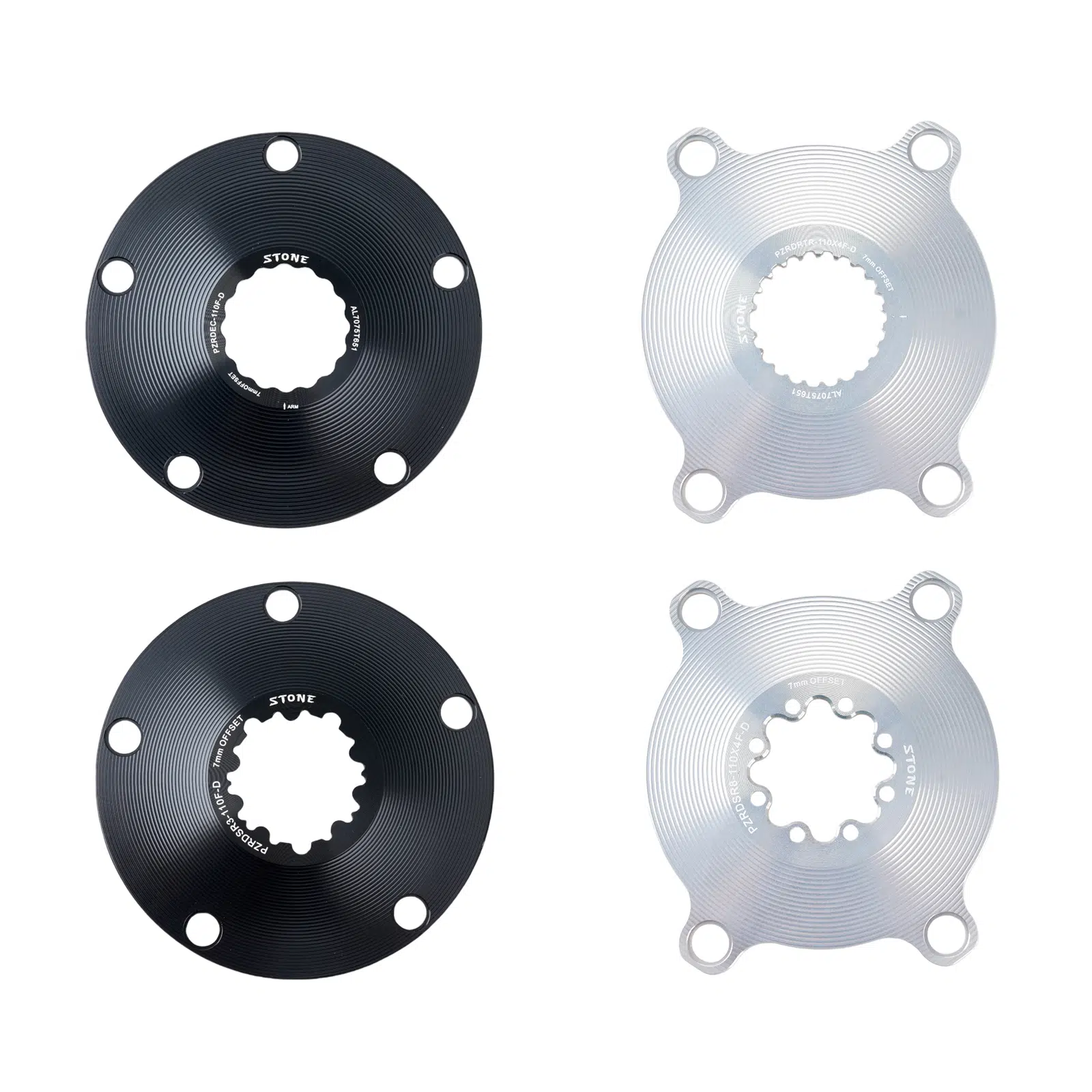 八転九起　　4／4 for MTB4 Bolts BCD 104mm Chainring Spider - AEROZINE