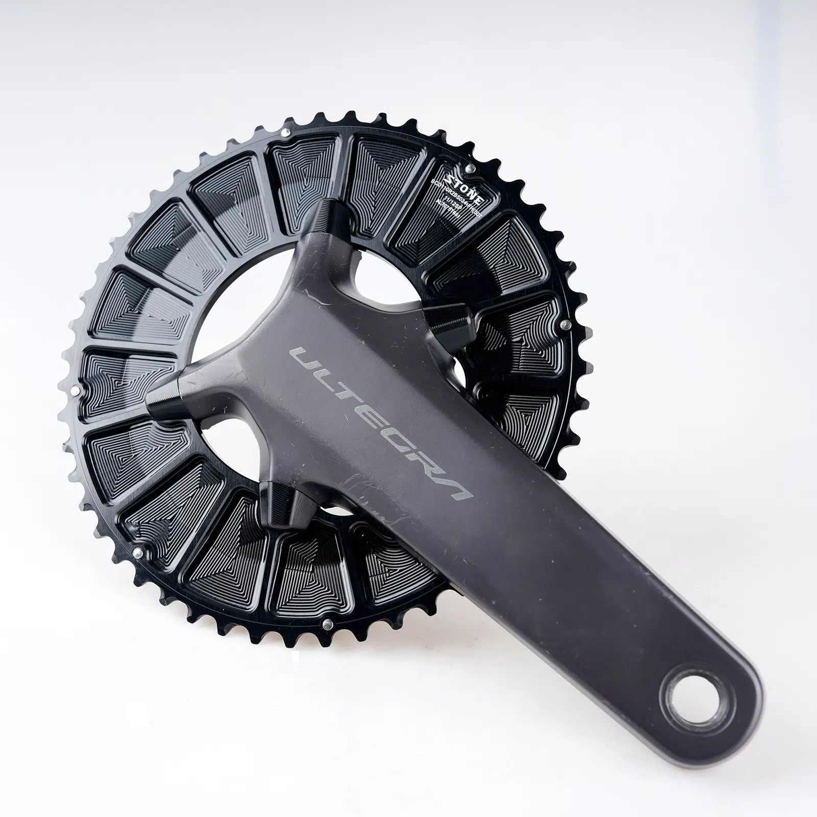Stone 110bcd Round Double Chainring Aero for Shimano 105 R7100 UT R8100 DA R9200 Di2 Road Bike 58 55 52 36T 53 39 54 40 50 34 48 46