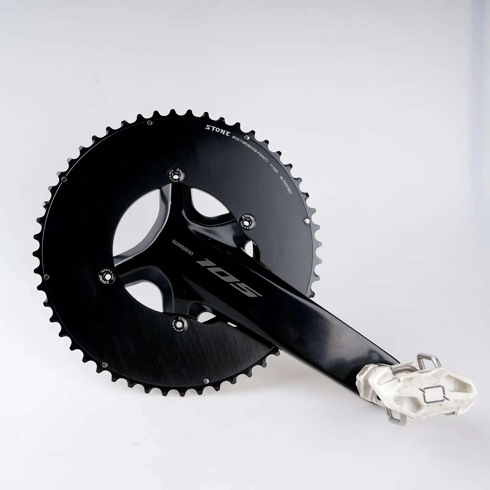 Stone 110bcd Round Double Chainring Aero for Shimano 105 R7100 UT R8100 DA R9200 Di2 Road Bike 58 55 52 36T 53 39 54 40 50 34 48 46