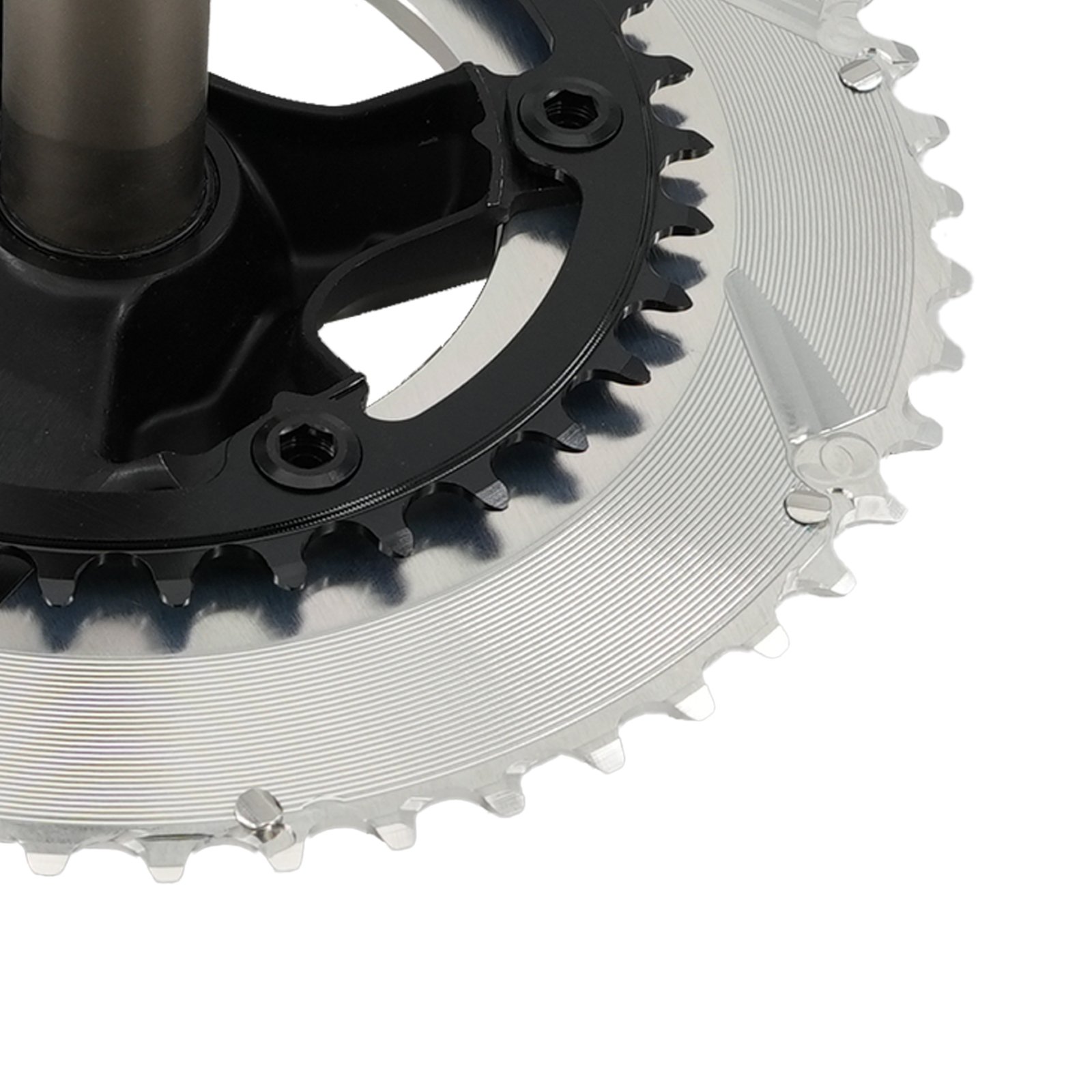 STONE 110BCD Aero Double Chainring for Shimano R7100, 46–58T