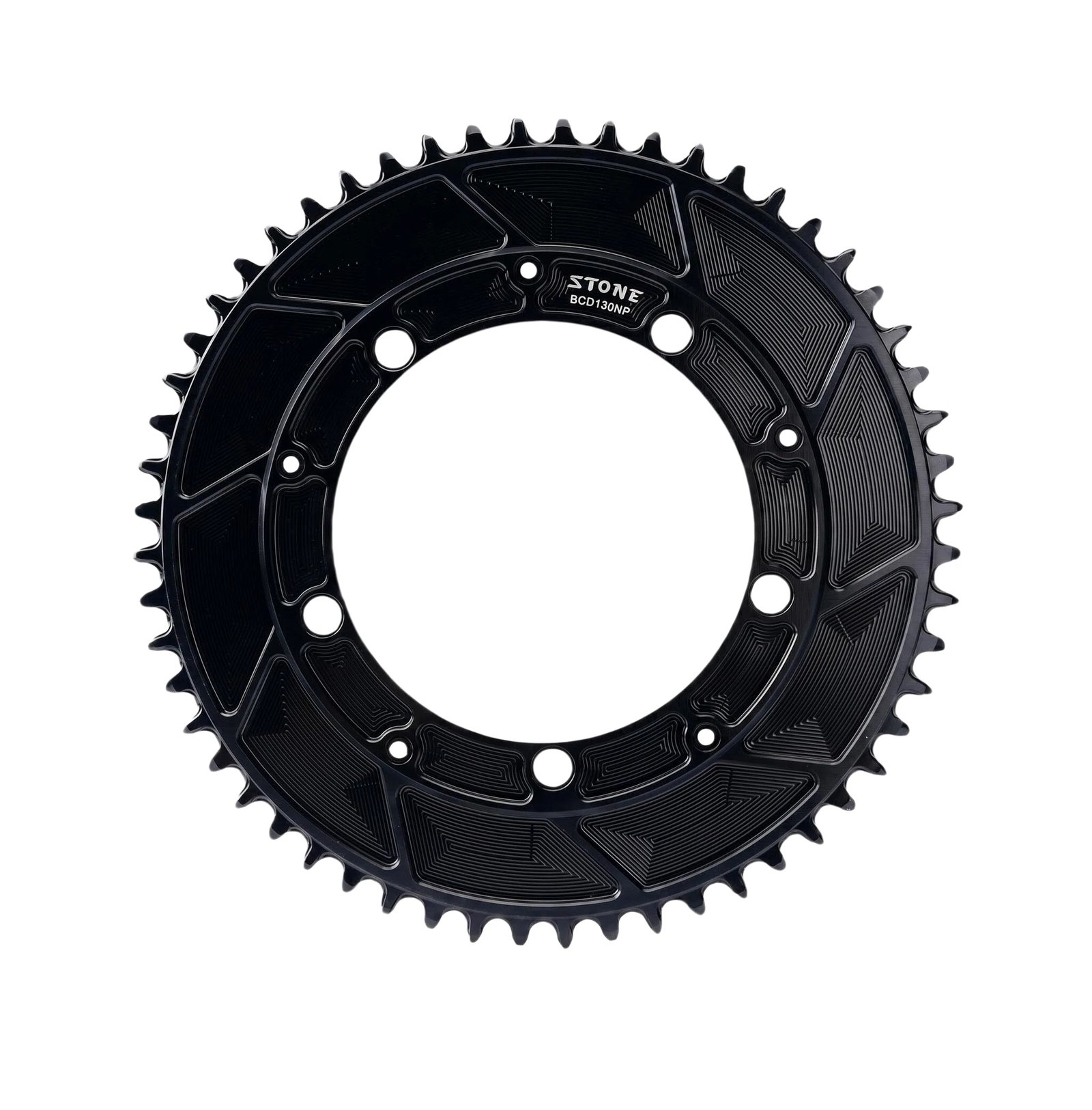 Stone 130BCD ナローワイド ラウンドチェーンリング 4mmオフセット 1x