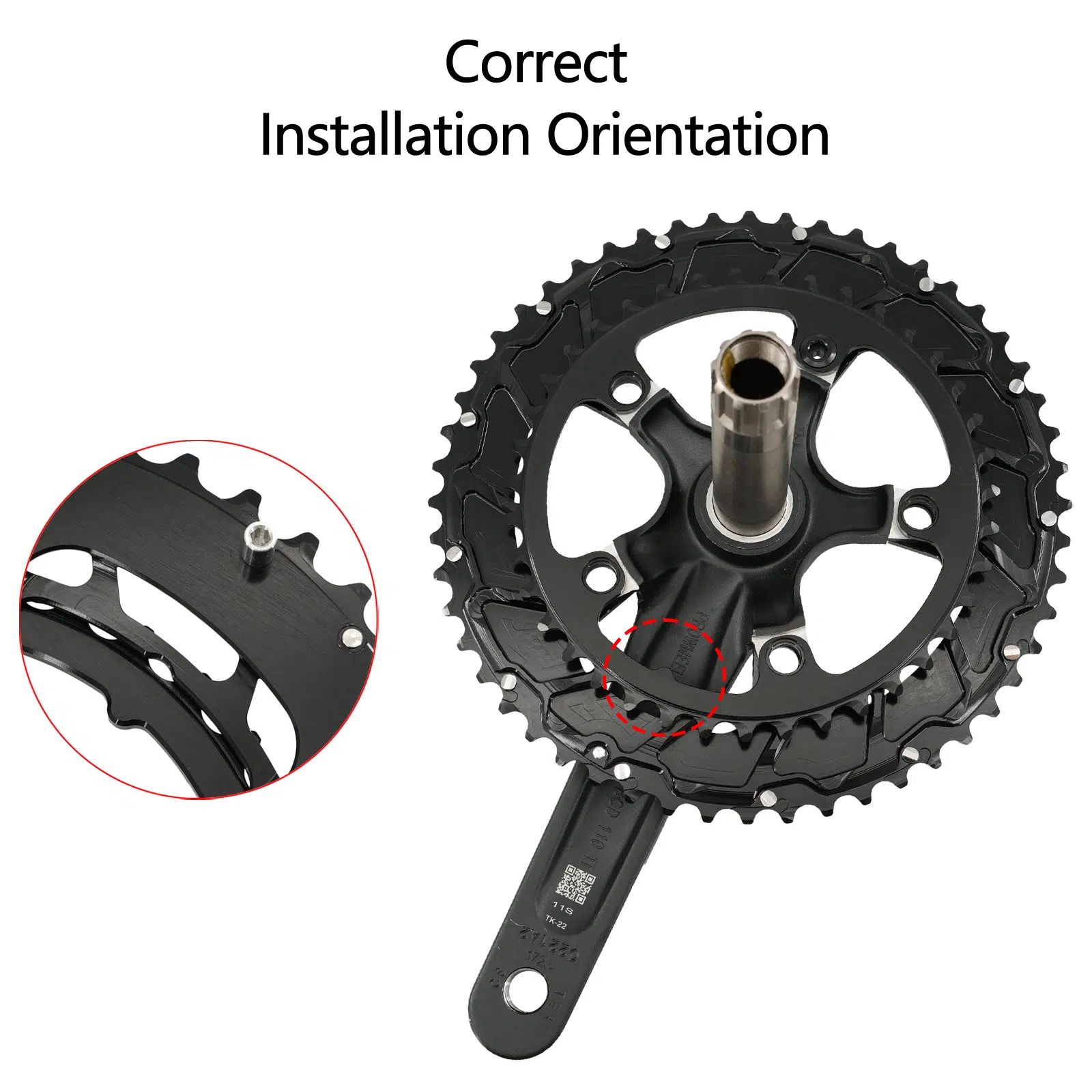 Stone 110bcd Round Double Chainring 5 bolts for 12S AXS Flattop Chain 12 Speed Road Bike  46 33t 48 33T 48 35T 50 37T 52 39T 54 41T 2x