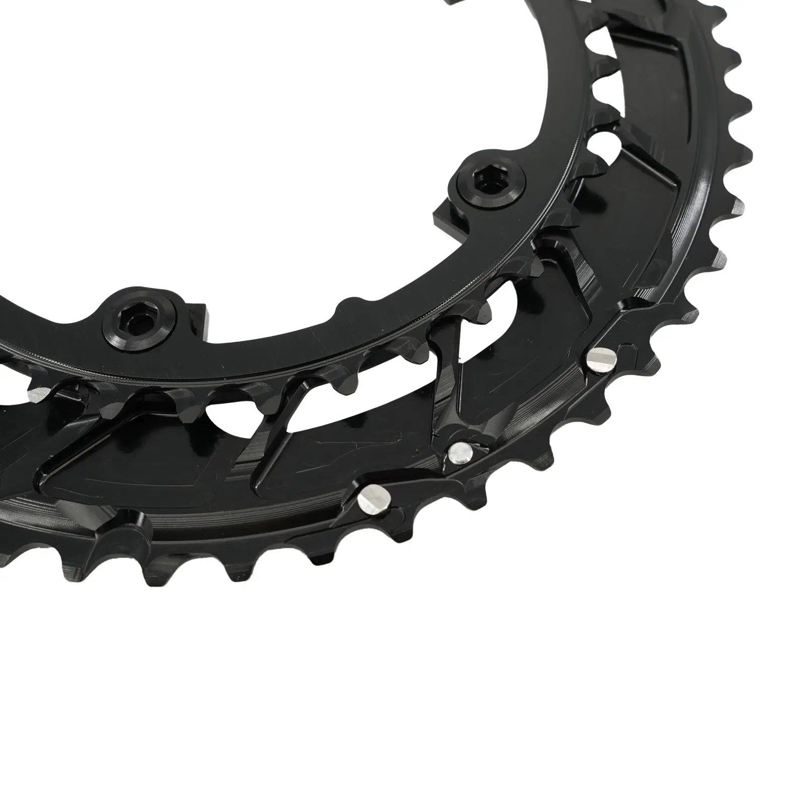 Stone 110bcd Round Double Chainring 5 bolts for 12S AXS Flattop Chain 12 Speed Road Bike  46 33t 48 33T 48 35T 50 37T 52 39T 54 41T 2x