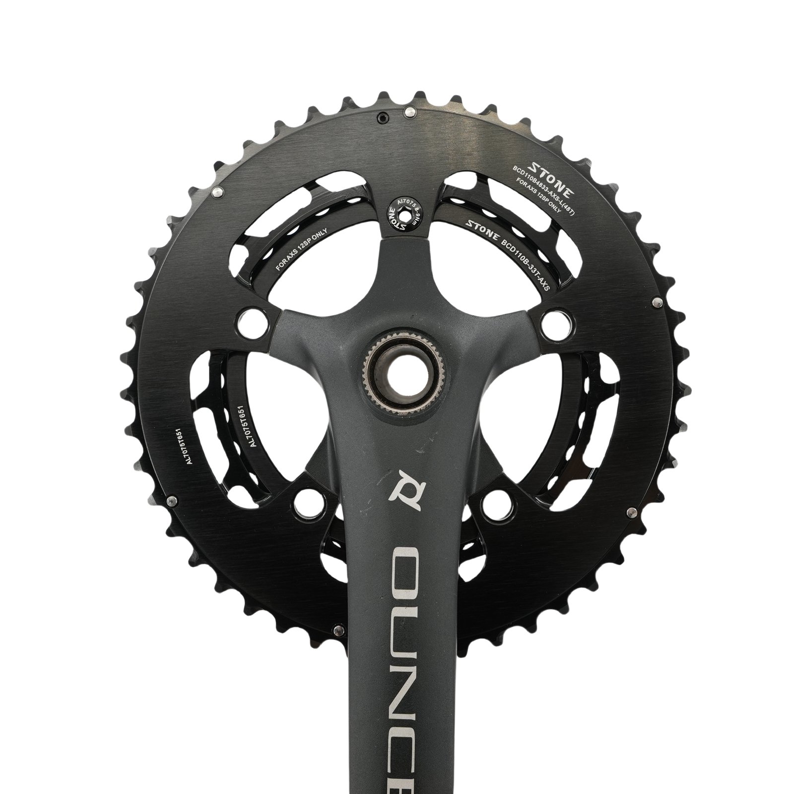Vis / cheminée fix. double plateau route strong acier-inox