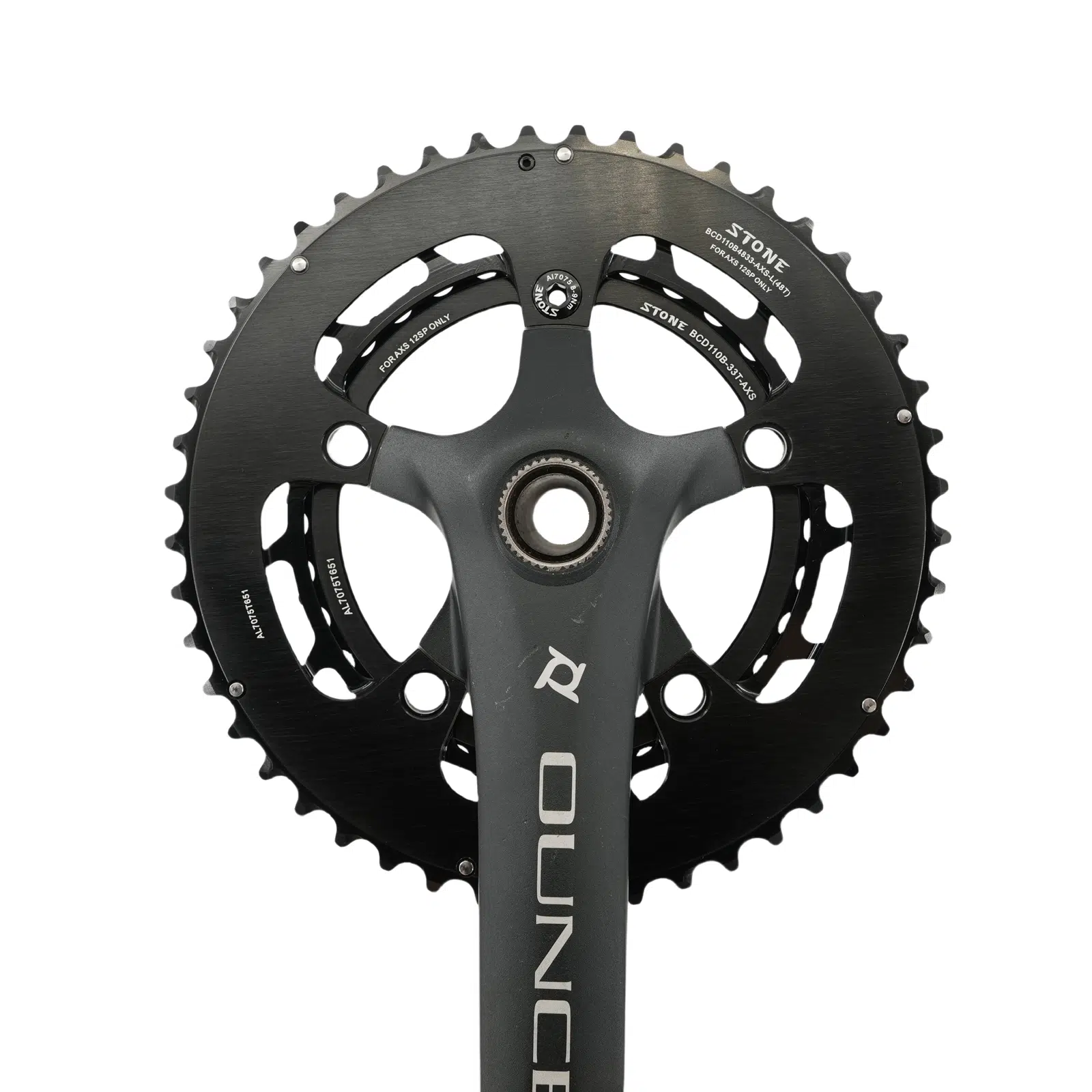 Stone 110bcd Round Double Chainring 5 bolts for 12S AXS Flattop Chain 12 Speed Road Bike  46 33t 48 33T 48 35T 50 37T 52 39T 54 41T 2x