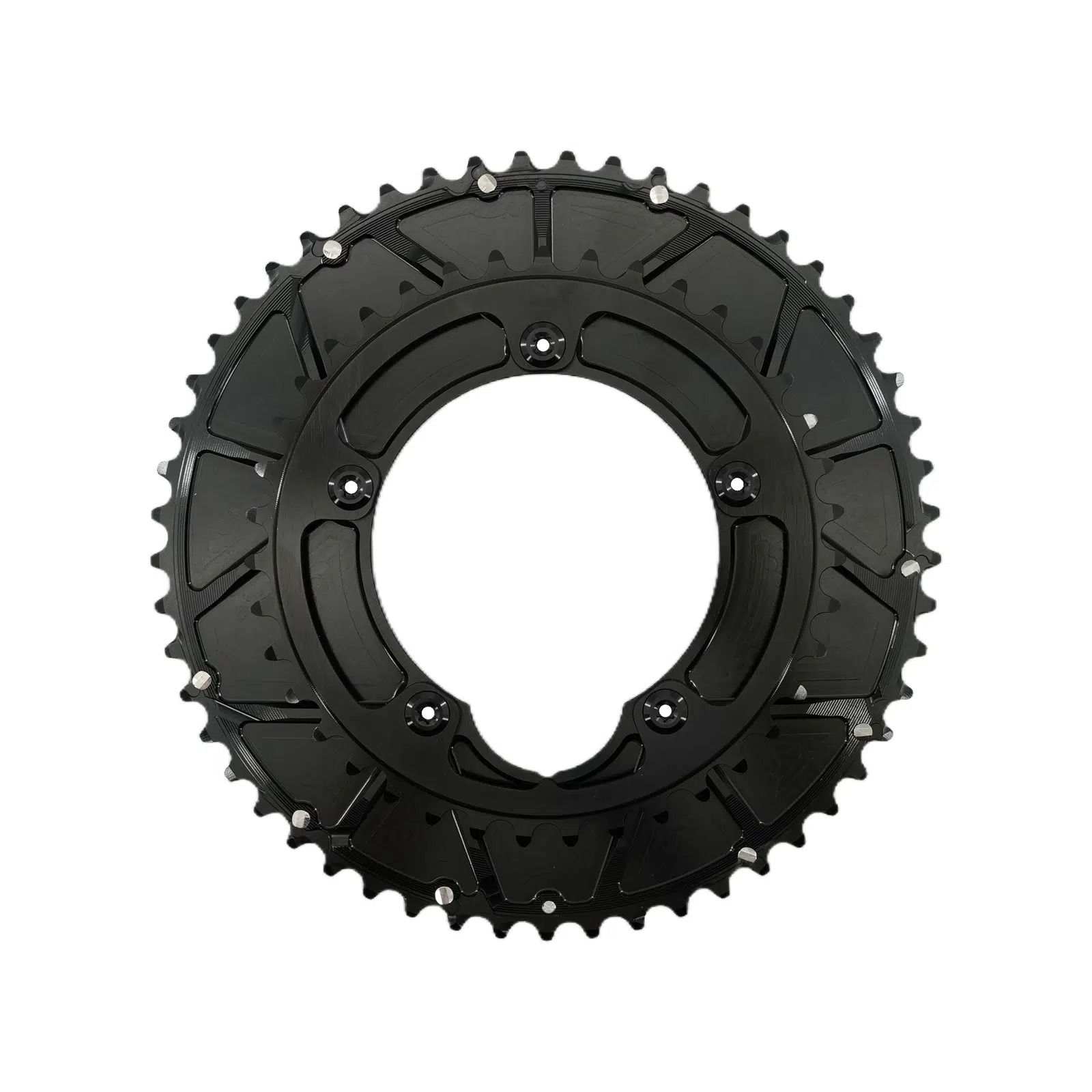Stone 110bcd Double Chainring aero style for Shimano 11s 12s 5