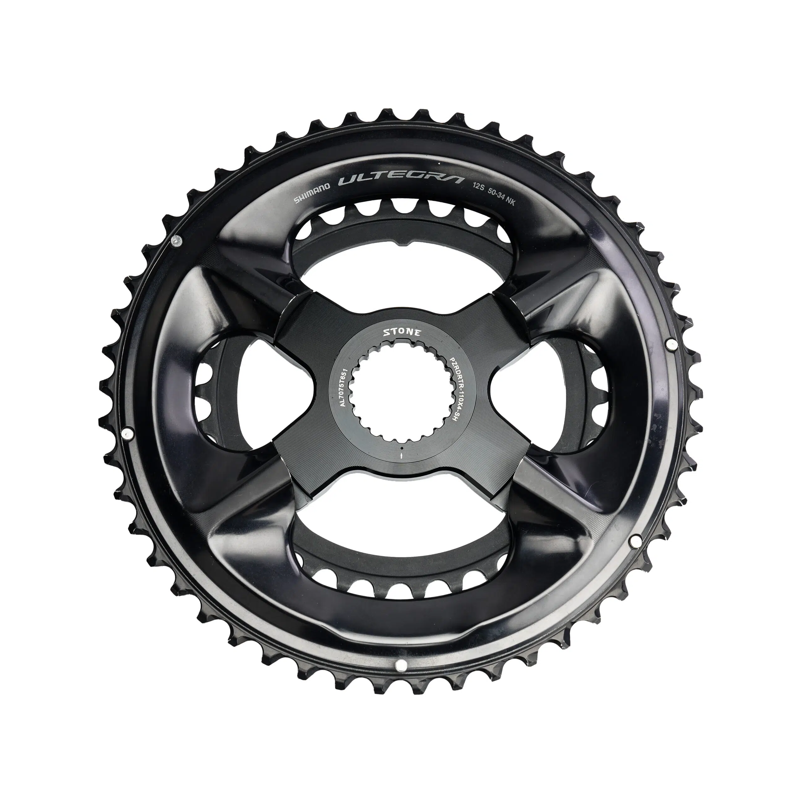 STONE chainring spider 110bcd 4 arms widen style for shimano chainring 12speed ec90 easton rotor aldhu axs force rival sram 3 bolts R7100 R8100 R9200  XPLR 12s 13s