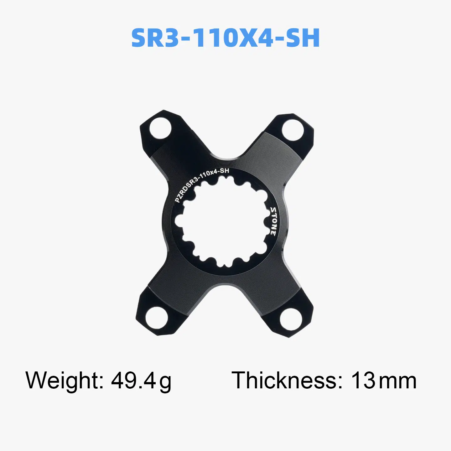 STONE chainring spider 110bcd 4 arms widen style for shimano chainring 12speed ec90 easton rotor aldhu axs force rival sram 3 bolts R7100 R8100 R9200  XPLR 12s 13s