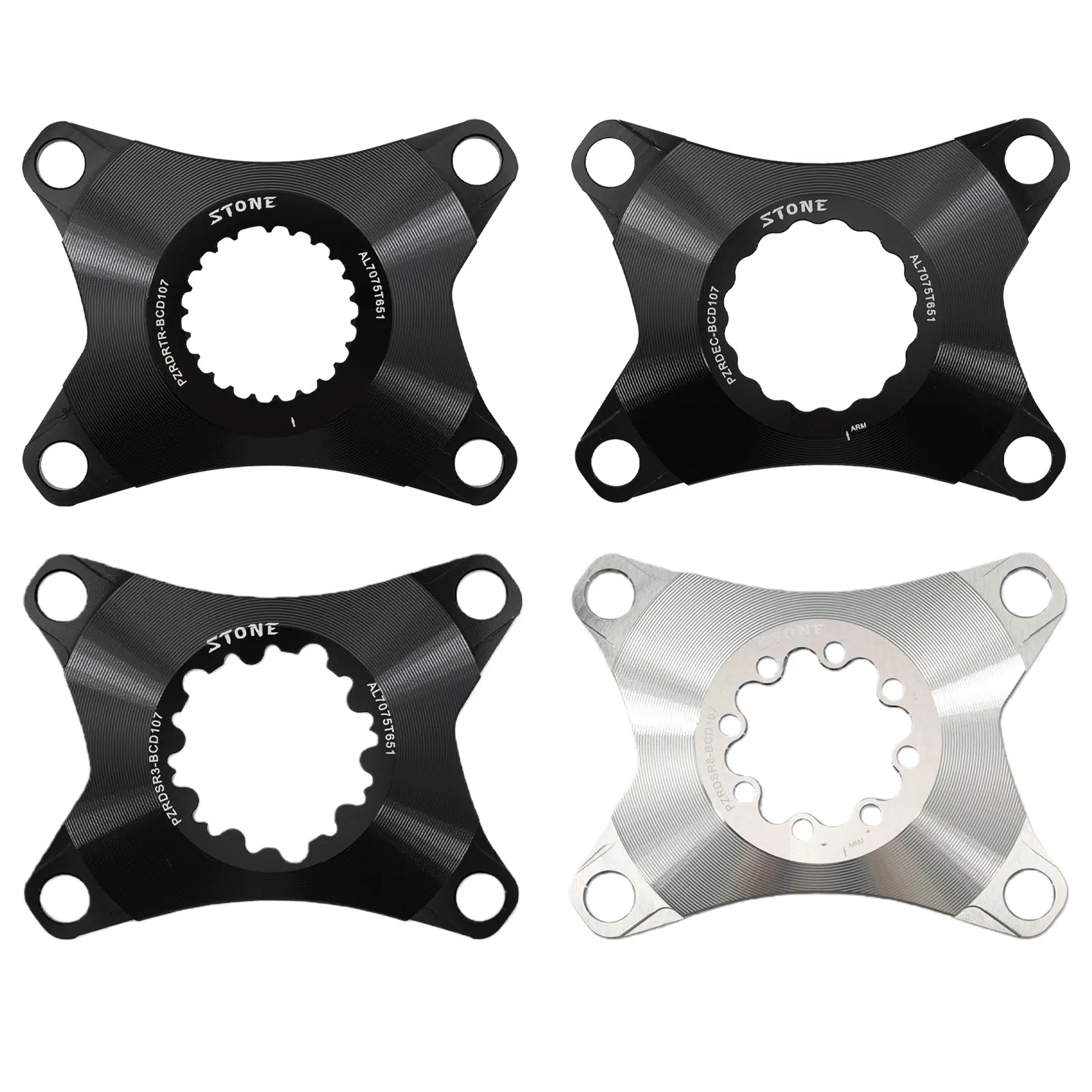 パーツ bridgestone spider STONE chainring spider for 107BCD double chainring FORCE RIVAL axs
