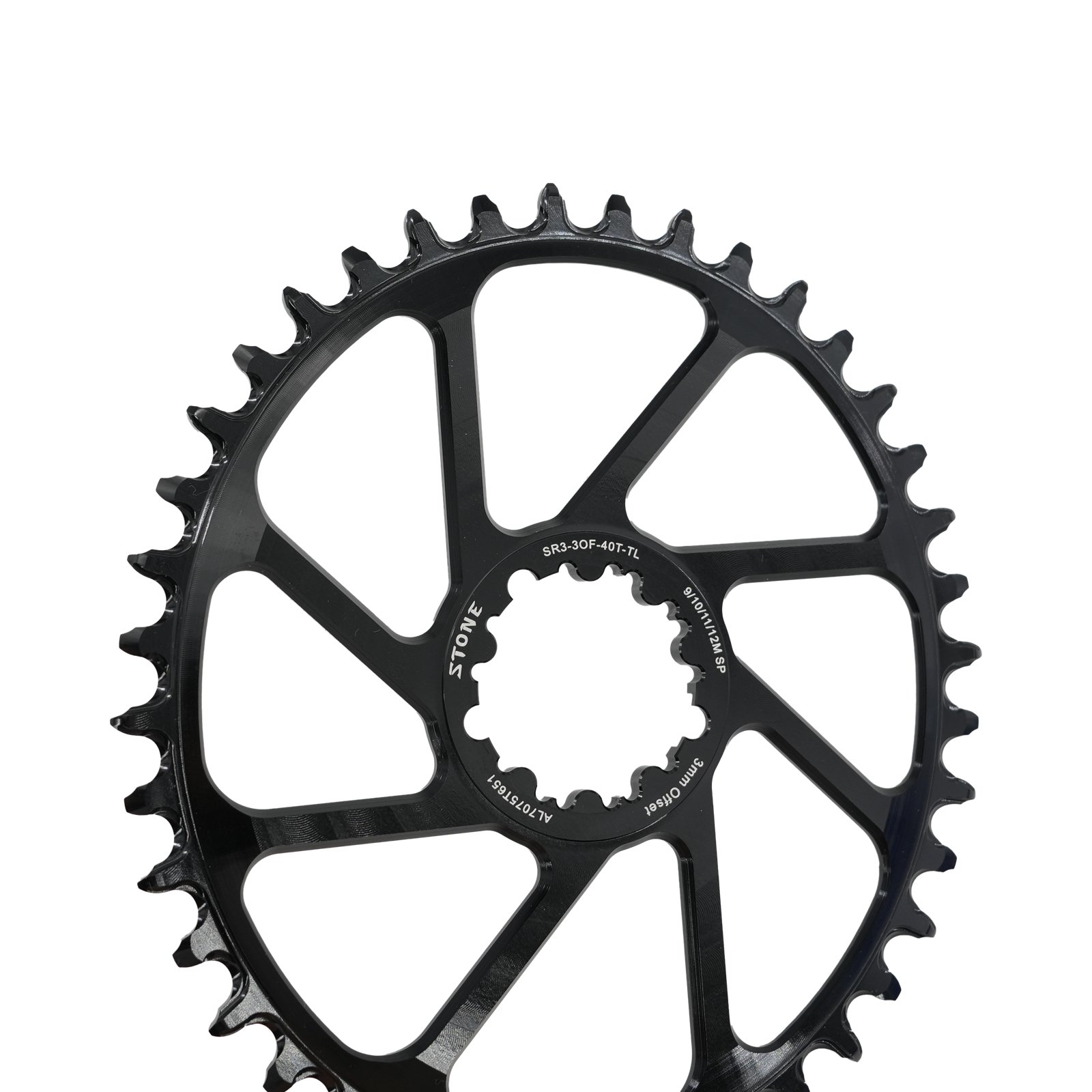 Stone Bike Chainring 3mm Offset Direct Mount Oval 3-bolts 3 pins for ...