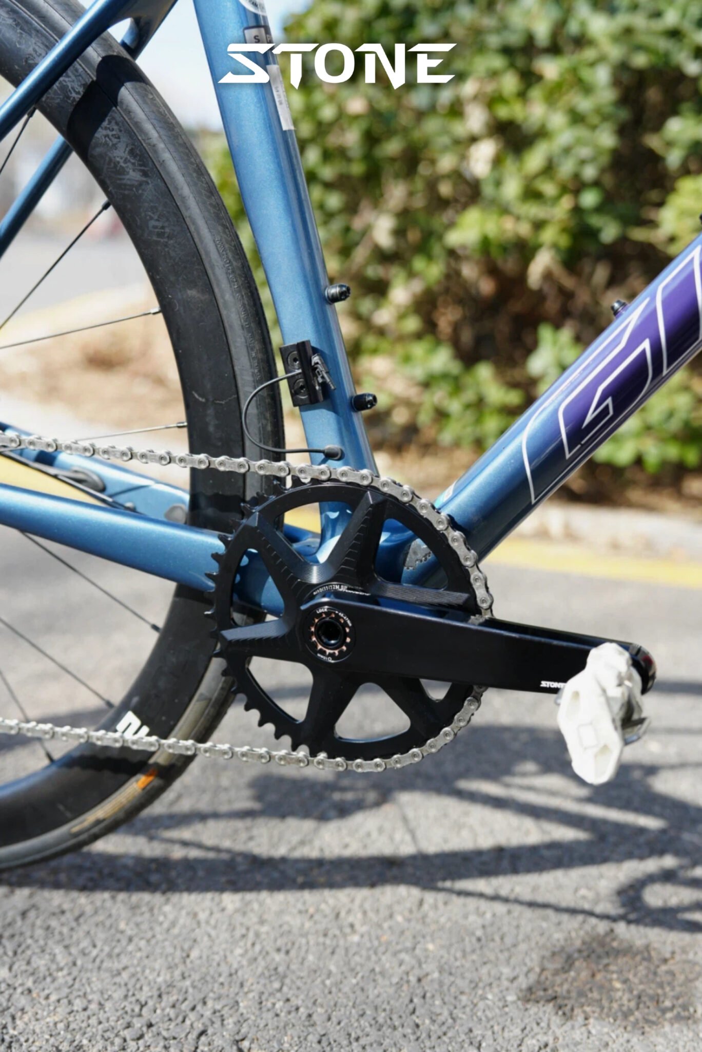 STONE Road Bike 3-Bolt Crankset | CNC Aluminum Racing Crank Arms | 7075 / 7050 Alloy | 155–175mm DUB 29mm FC-RD003 gravel bike