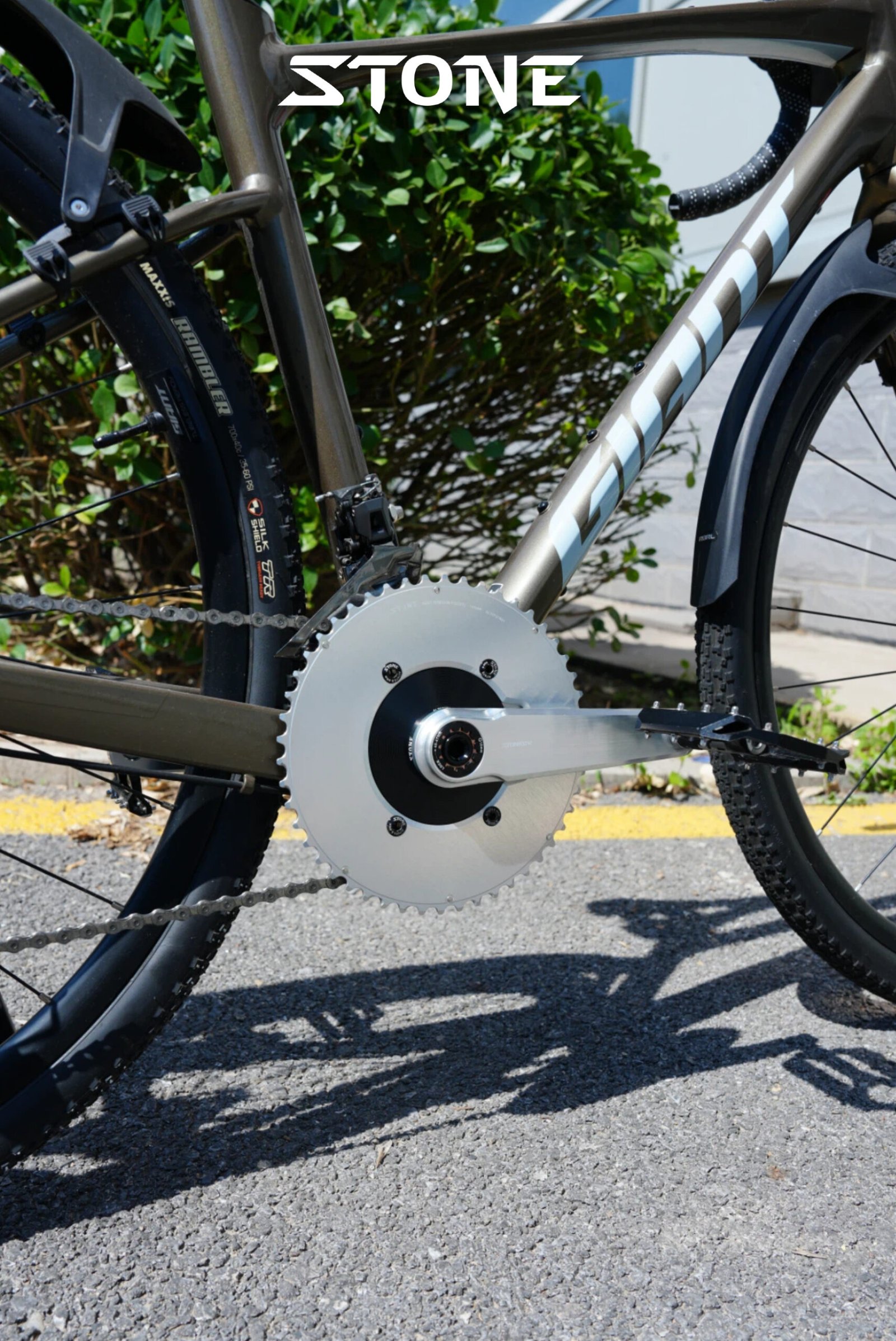 STONE FC-RD005 Road Crankset – Easton Direct-Mount, 7050 Aluminum, TC4 Titanium