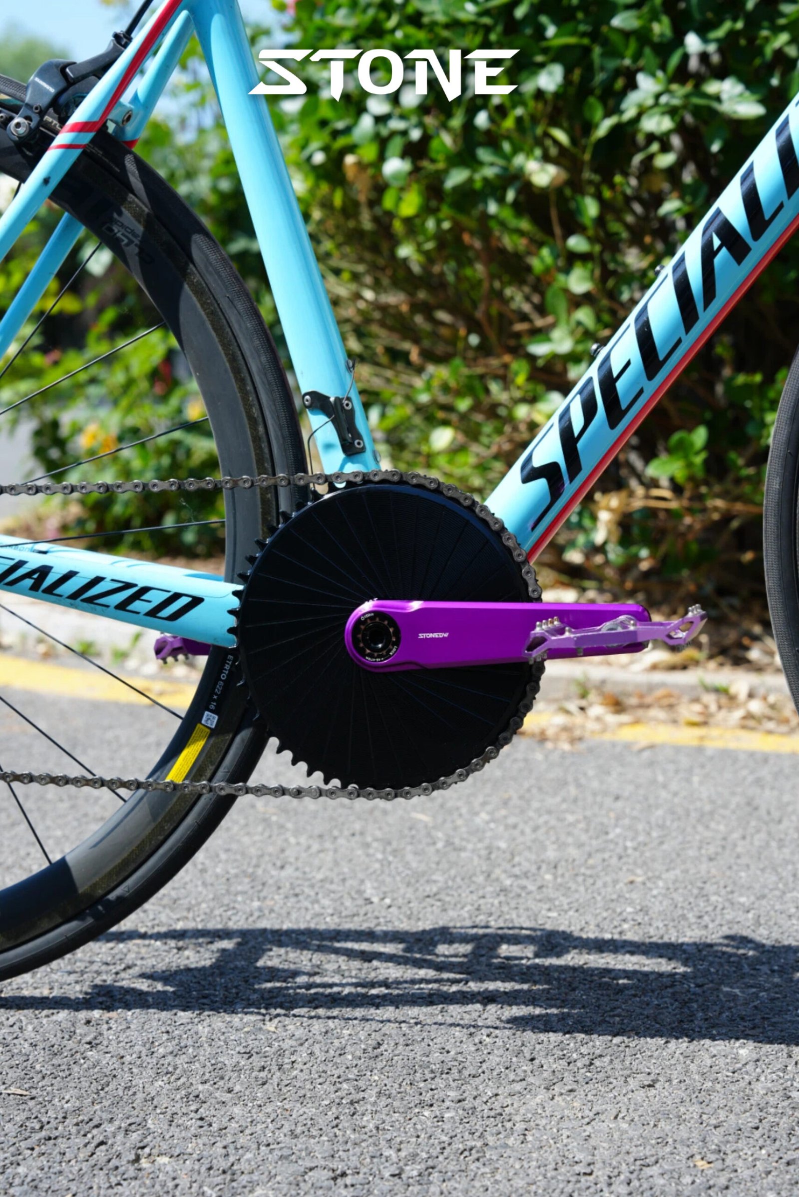 STONE FC-RD005 Road Crankset – Easton Direct-Mount, 7050 Aluminum, TC4 Titanium