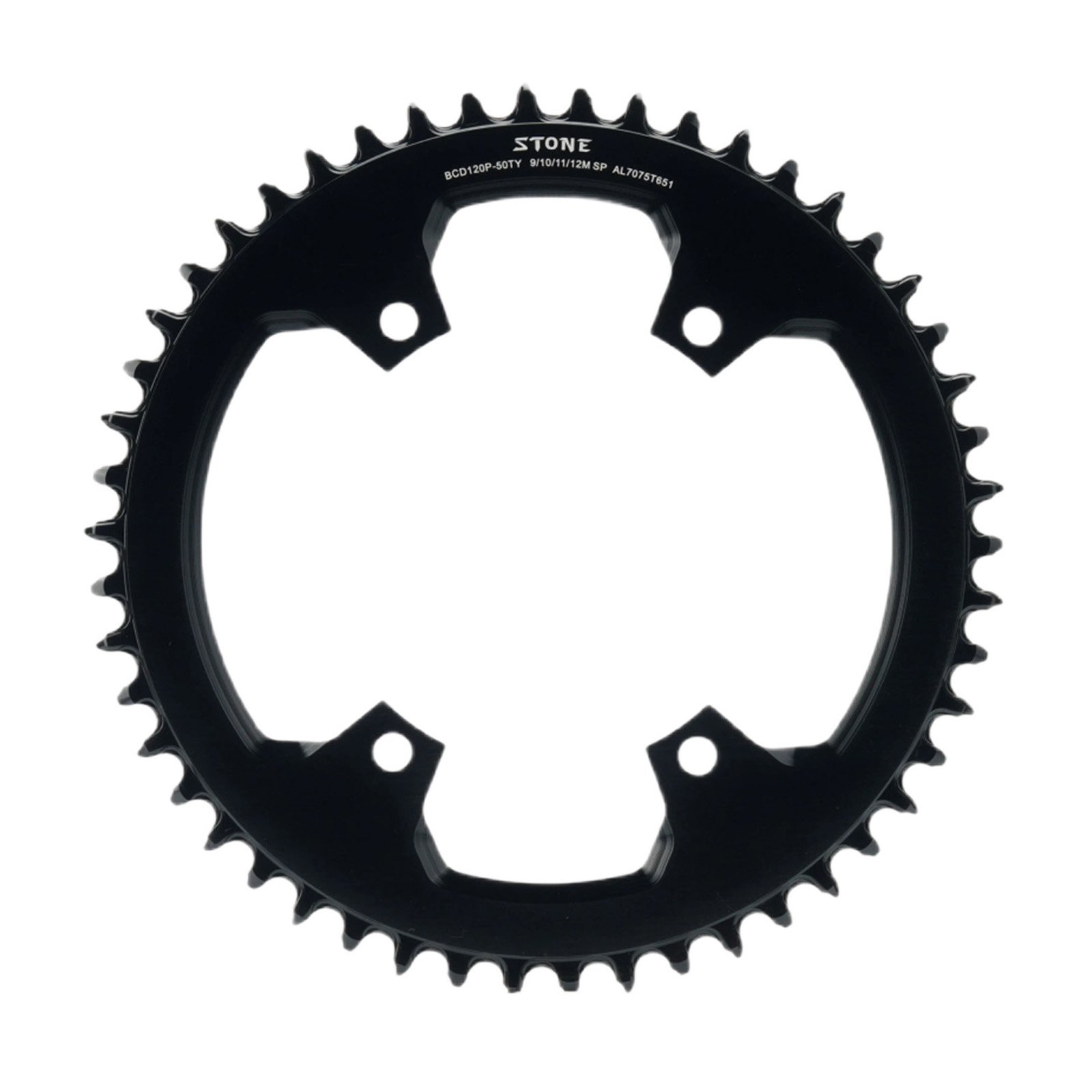 STONE BCD120P Round Narrow Wide Chainring 38T–54T for PR5 / PR6 Cranksets, 7075-T651 Aluminum for senicx 1 STONE BCD120P Round Narrow Wide Chainring 38T–54T for PR5 / PR6 Cranksets, 7075-T651 Aluminum for senicx