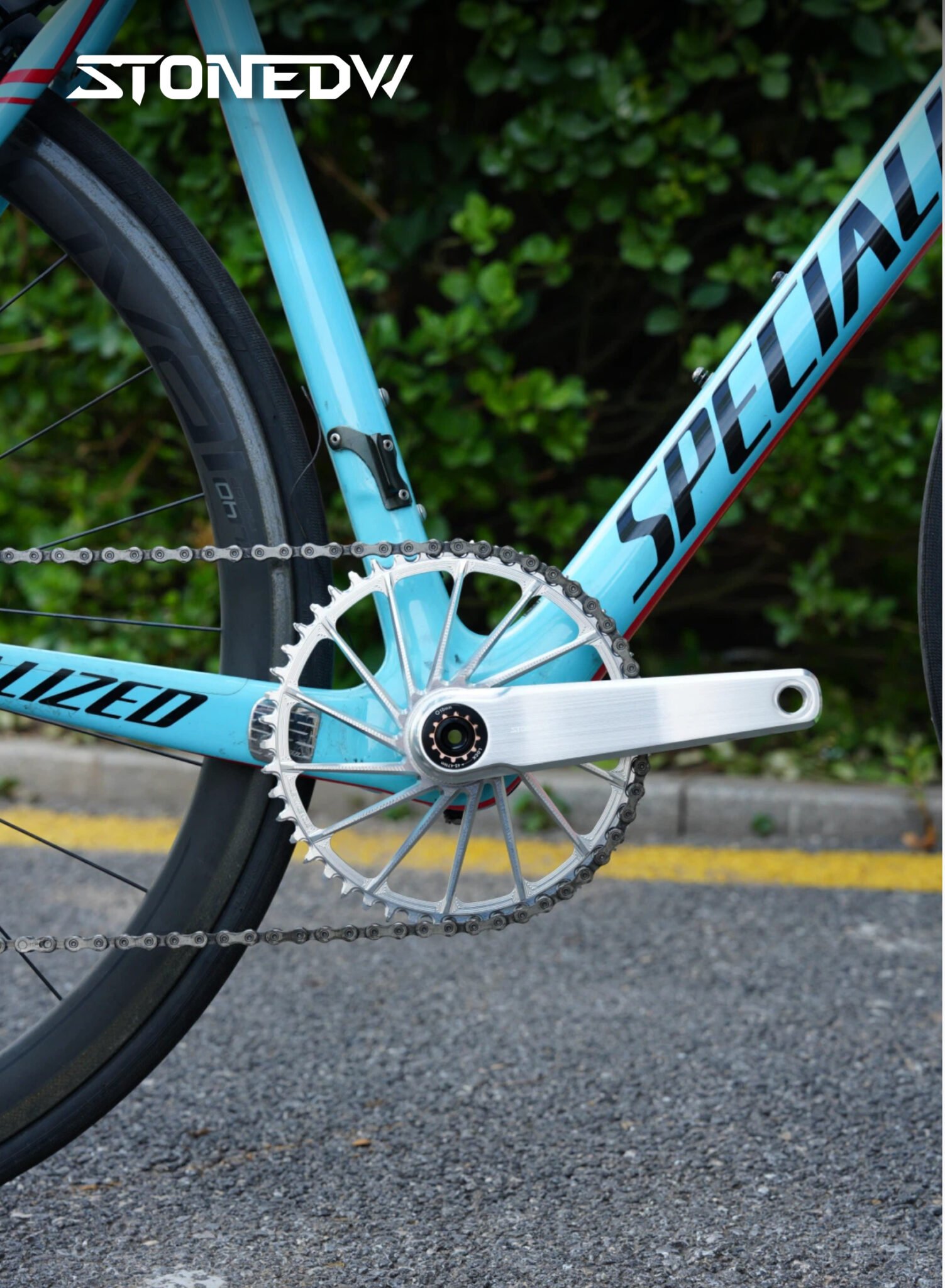 STONE Round Direct Mount Chainring 4mm Offset for Easton EC90 EC90SL CINCH Crankset Road Gravel Folding Bike 9 10 11 12 Speed 38T 40T 42T 46T 48T 50T 52T 54T 56T 58T
