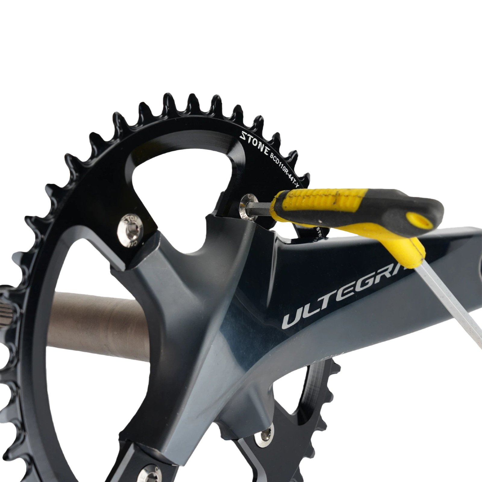 Stone CrMo Steel Chainring Bolts 5pcs M8 7.5/8.5/10.5mm Bicycle Chainring Screws for Road Bike MTB Crankset Sliver Black 8 Stone CrMo Steel Chainring Bolts 5pcs M8 7.5/8.5/10.5mm Bicycle Chainring Screws for Road Bike MTB Crankset Sliver Black